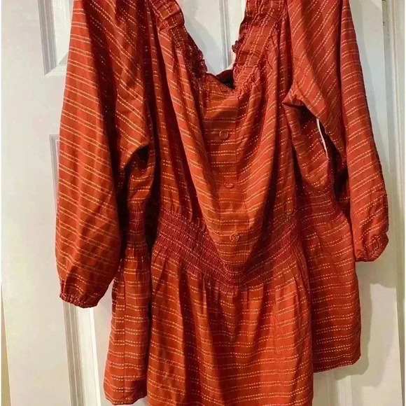 Lane Bryant Women's Boho Pullover Top Rust New size 22/24‎ - Picture 1 of 9